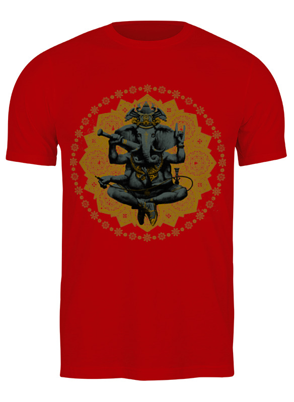 

Футболка мужская Printio Ганеш фиалка красная XL, Красный, Ганеш фиалка