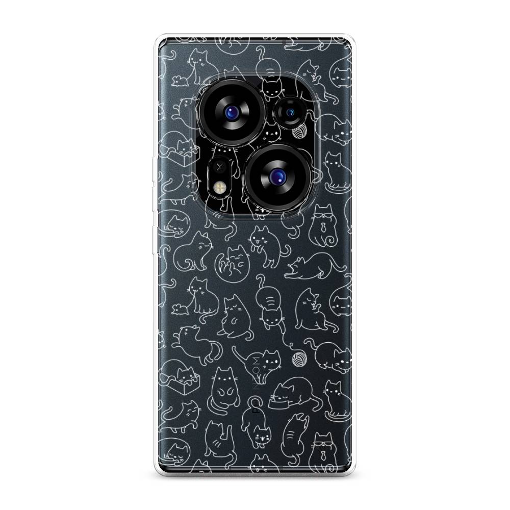 

Чехол Awog на Tecno Phantom X2"Шкодливые котики", Прозрачный;бежевый, 303350-2