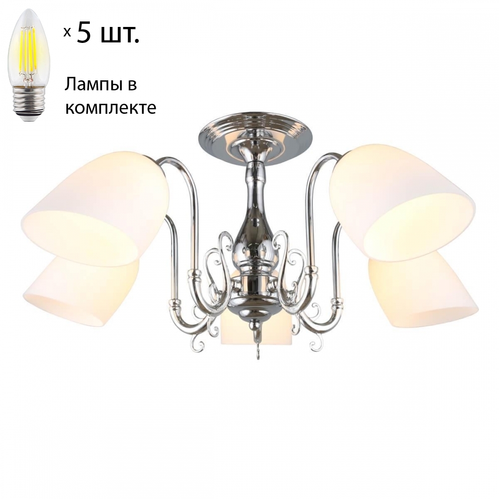 

Люстра потолочная с лампочками Omnilux OML-29107-05+Lamps