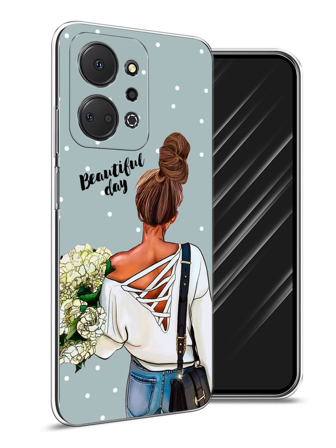 

Чехол Awog на Honor X7A "Beautiful day", Голубой;коричневый;бежевый, 6120650-6