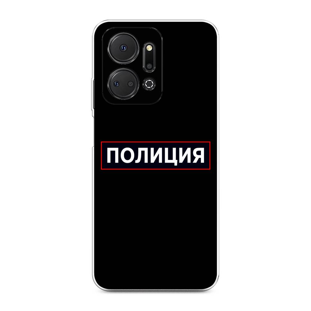 

Чехол Awog на Honor X7A "Police logo", Черный;белый;красный, 6120650-5