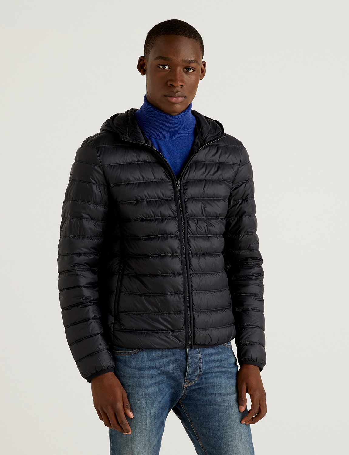

Куртка мужская United Colors of Benetton 21A_2BA253EU8 черная 2XL