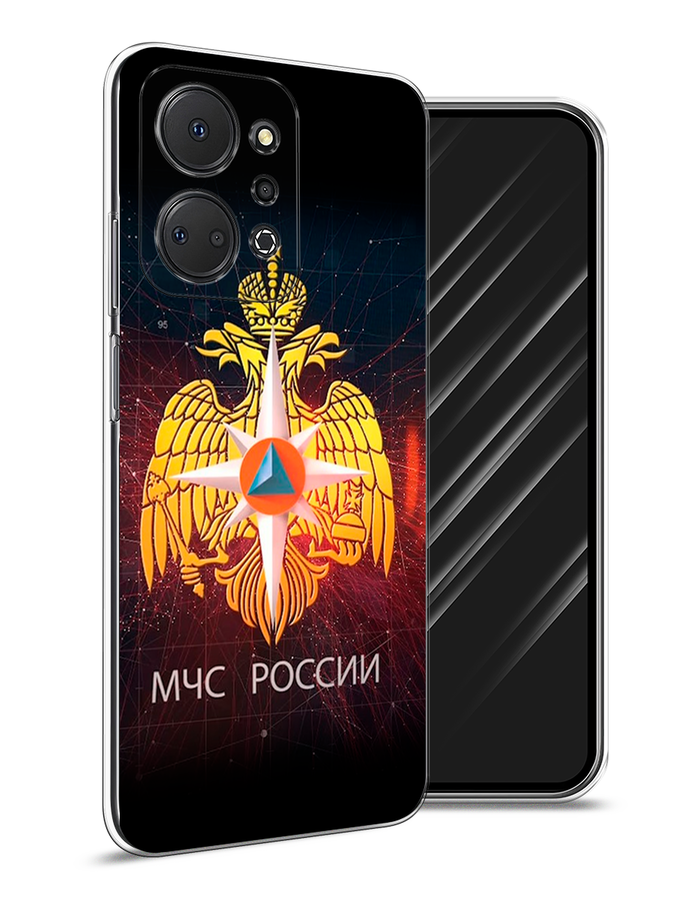 

Чехол Awog на Honor X7A "МЧС России", Черный;желтый;красный, 6120650-5
