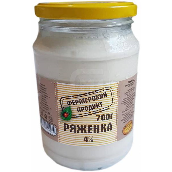 

Ряженка Фермерский продукт 4% БЗМЖ 700 мл