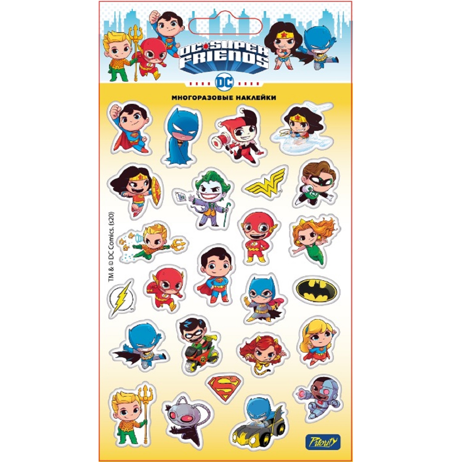 

Наклейки объемные Super Friends - 1 , 110х200 мм