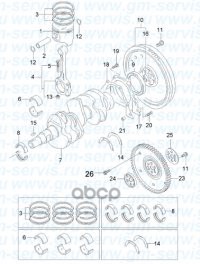 

GENERAL MOTORS '96571774 Поршень [ORG] 1шт