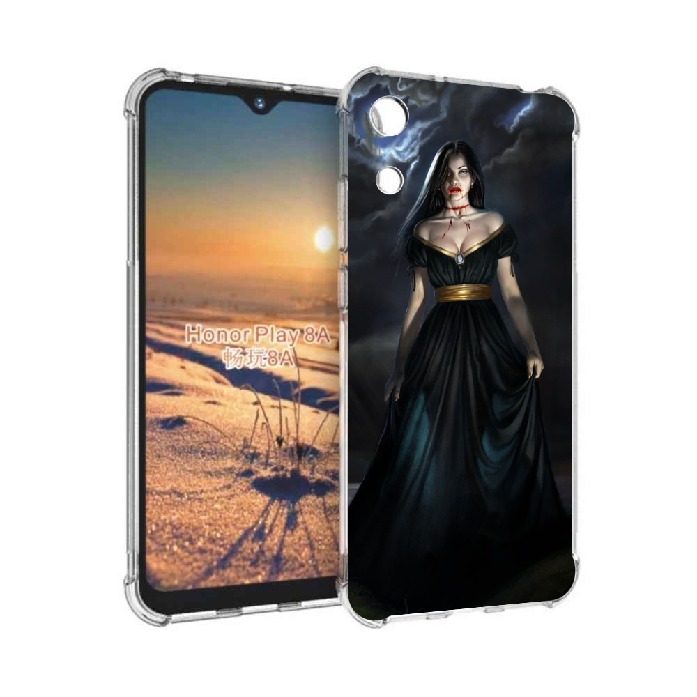

Чехол бампер MyPads девушка с порезом на горле женский для Honor, Прозрачный, Tocco