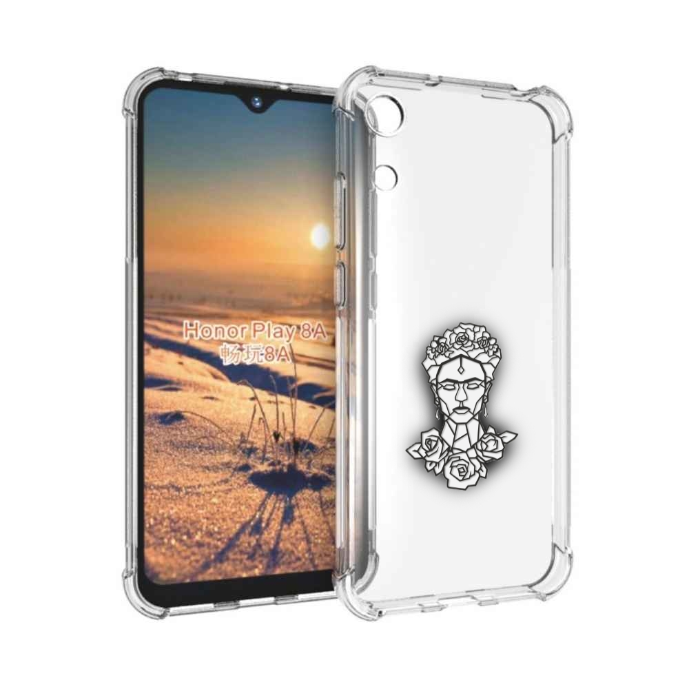 

Чехол бампер MyPads девушка с цветами с гранями женский для Hono, Прозрачный, Tocco