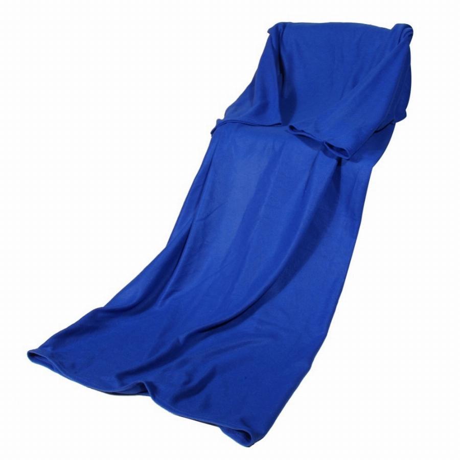 фото Одеяло-плед с рукавами migliores, синий