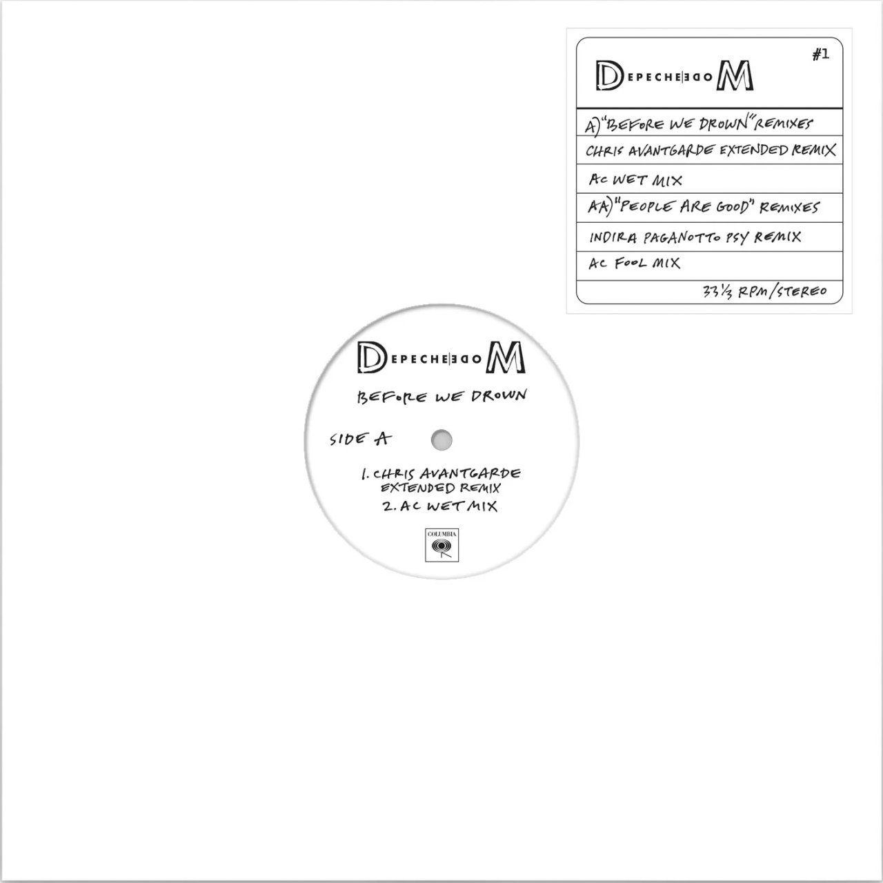 

Depeche Mode Before We Drown / People Are Good Remixes (12")