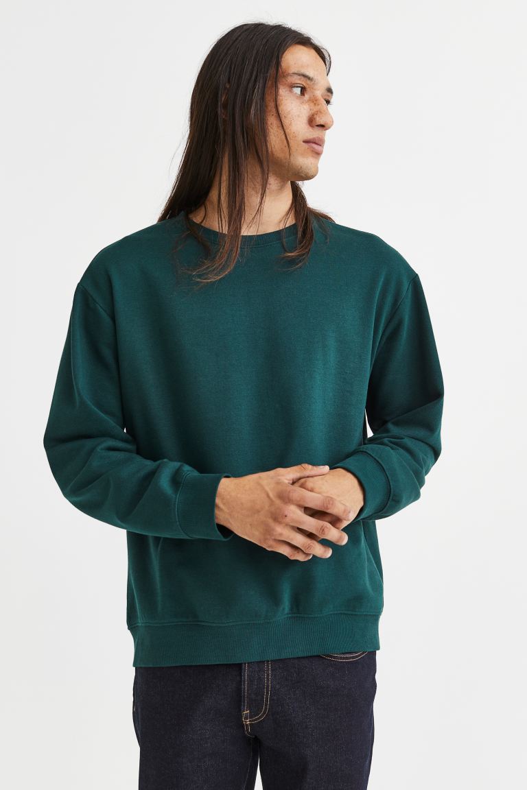 

Свитшот мужской H&M 0999882008 зеленый L (доставка из-за рубежа), 0999882008