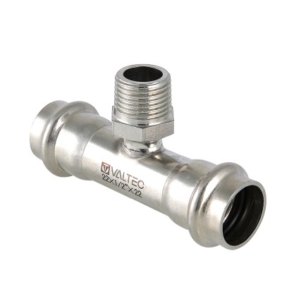 

Тройник Valtec VTi.933.I.180518 DN18, 3/4", н/р, Серебристый