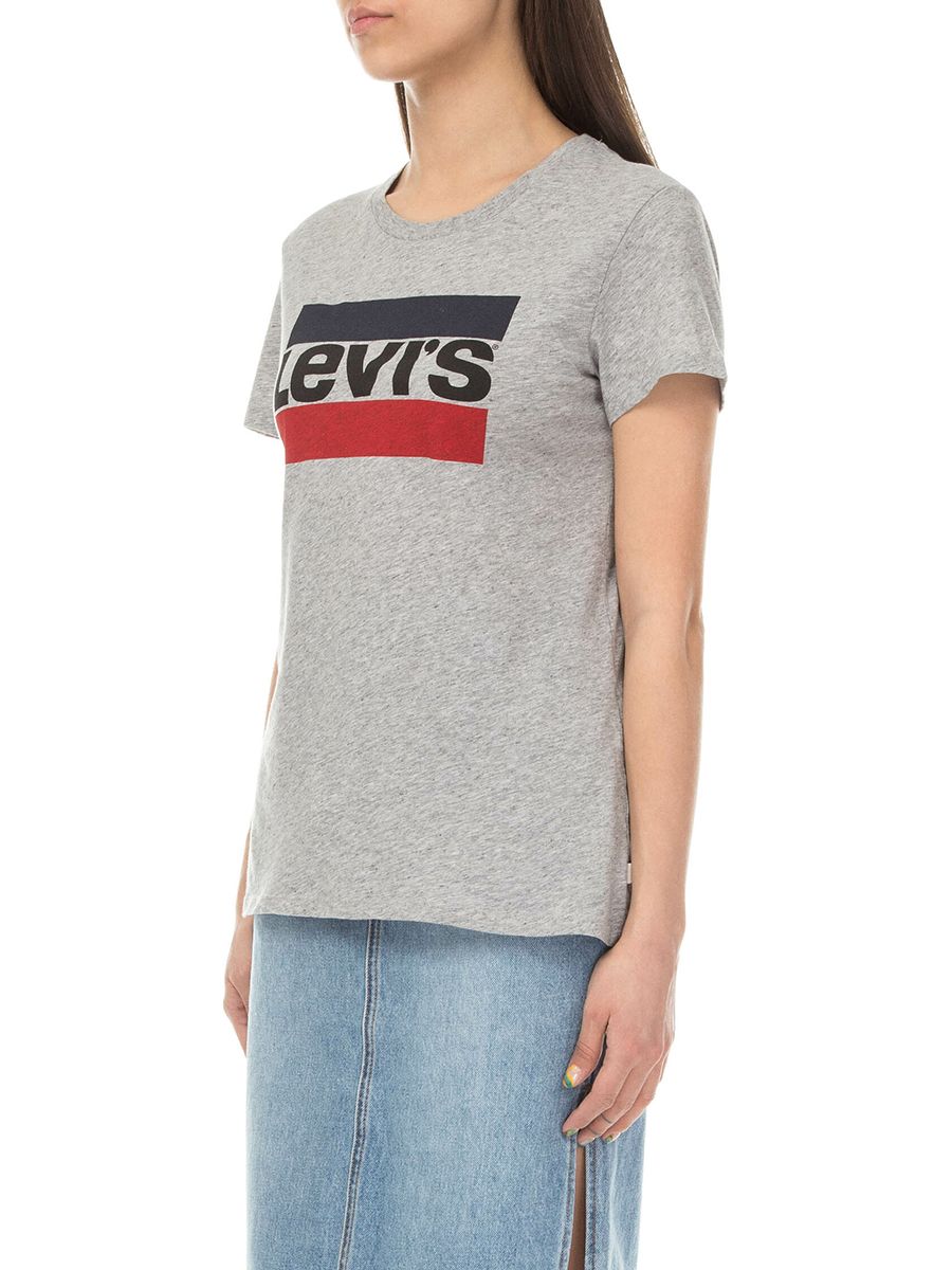 

Футболка женская Levi's 17369-0303 серая S, Серый, 17369-0303