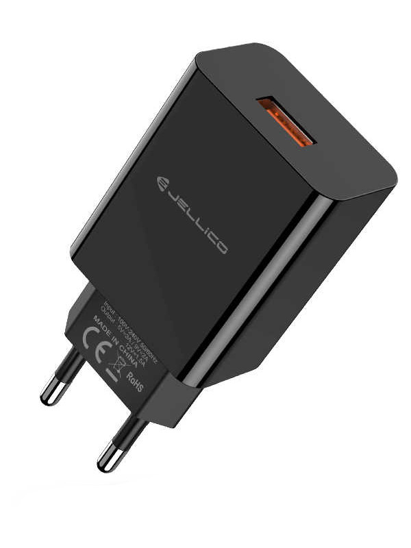 фото Зарядное устройство jellico aqc-32 usb qc3.0 black