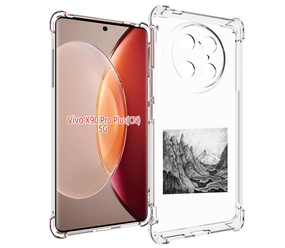 

Чехол MyPads Ямакаса Мияги и Энди Панда для Vivo X90 Pro Plus, Прозрачный, Tocco