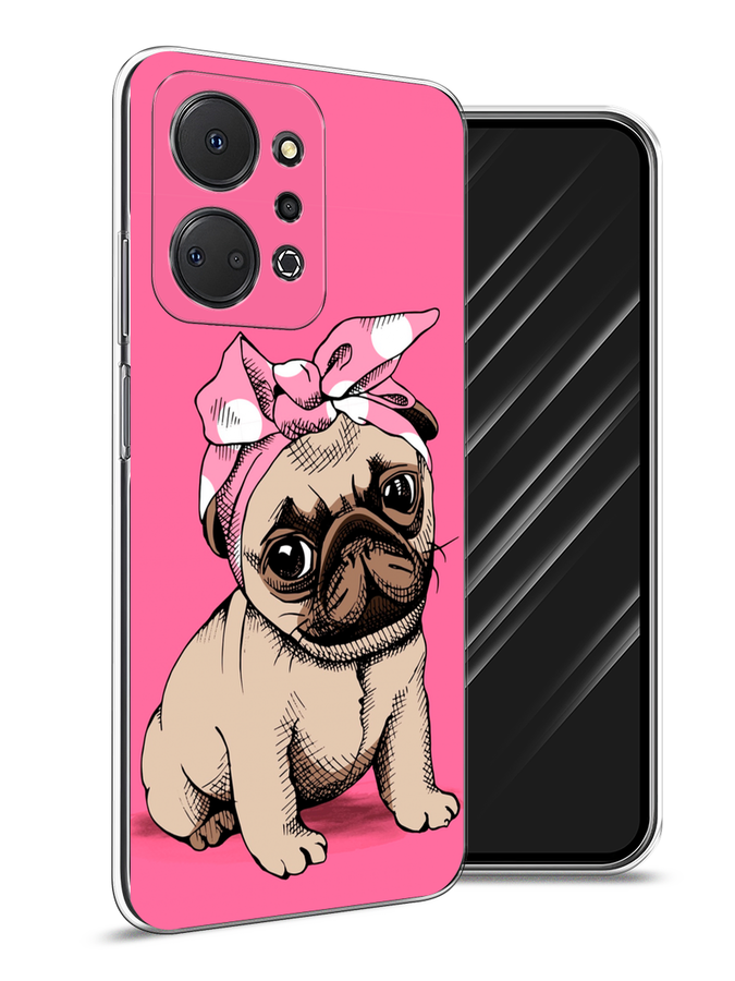 

Чехол Awog на Honor X7A "Dog Pin-Up", Розовый;бежевый, 6120650-2