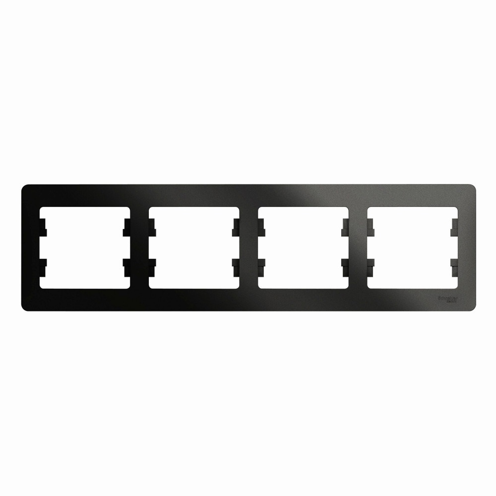 

Рамка 4-ая, горизонтальная Glossa Schneider Electric, Антрацит (комплект из 4 шт), Черный, Systeme Electric