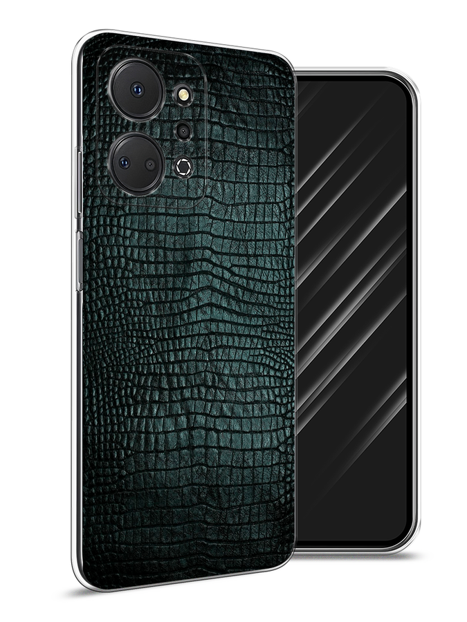 

Чехол Awog на Honor X7A "Черная змея", Черный;серый;голубой, 6120650-3