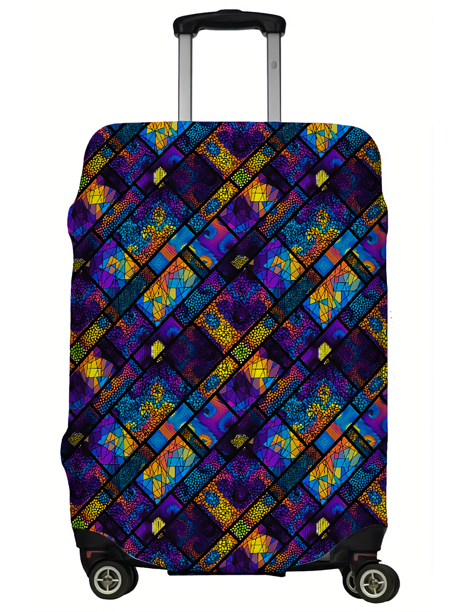 фото Чехол для чемодана lejoy геометрия разноцветный s