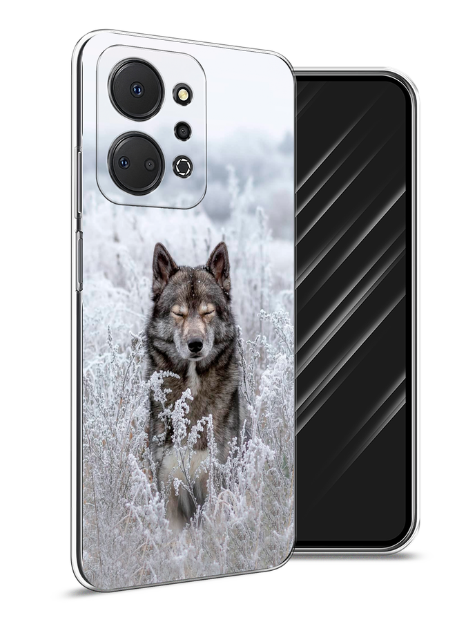 

Чехол Awog на Honor X7A "Волк в поле", Белый;черный, 6120650-1
