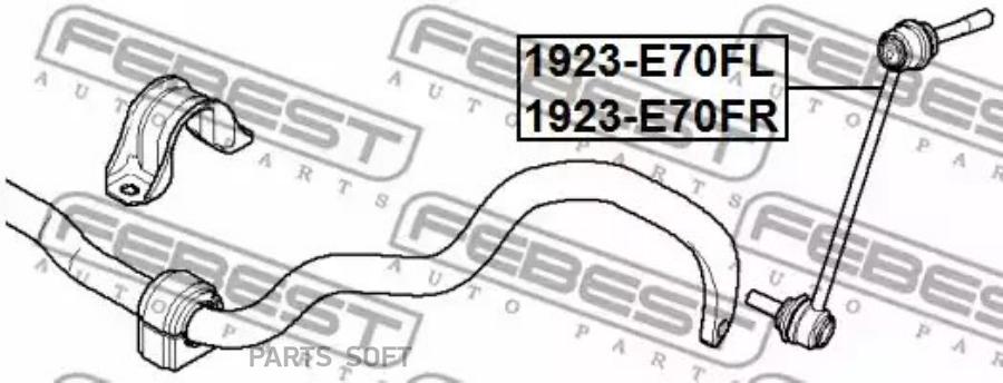 

Тяга стабилизатора передн левая bmw x5 e70 2006-2013 1923-e70fl