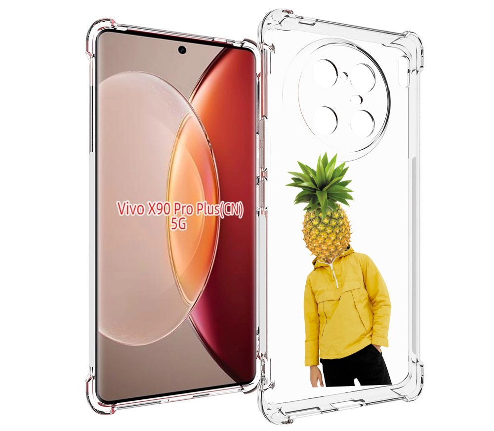 

Чехол MyPads ананасовая-голова для Vivo X90 Pro Plus, Прозрачный, Tocco