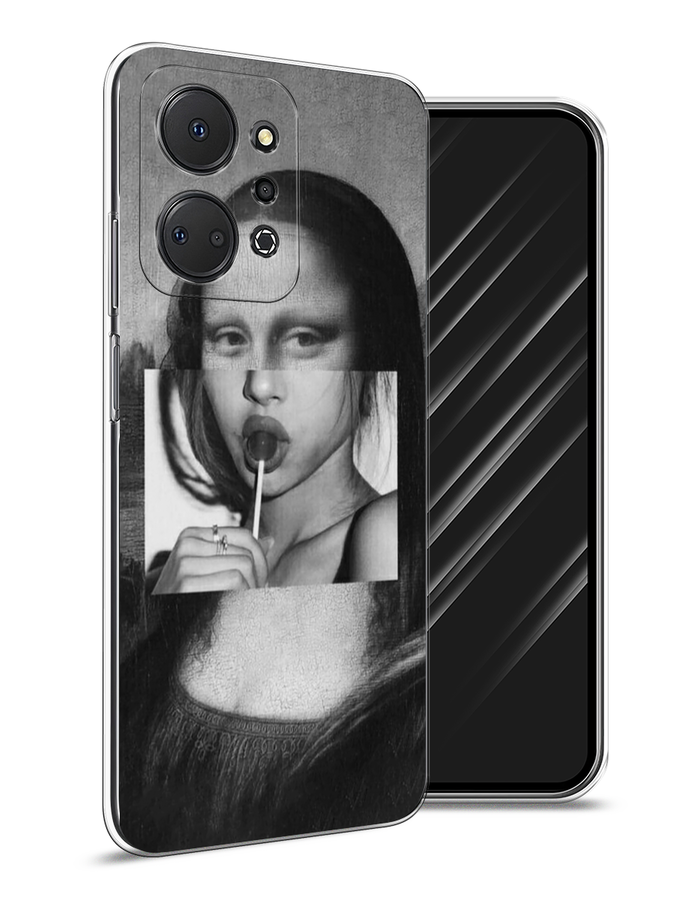 

Чехол Awog на Honor X7A "Mona Lisa sucking lollipop", Серый, 6120650-9