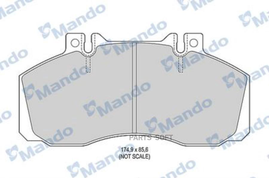 

Колодки тормозные MERCEDES Sprinter (905) передние (4шт.) MANDO