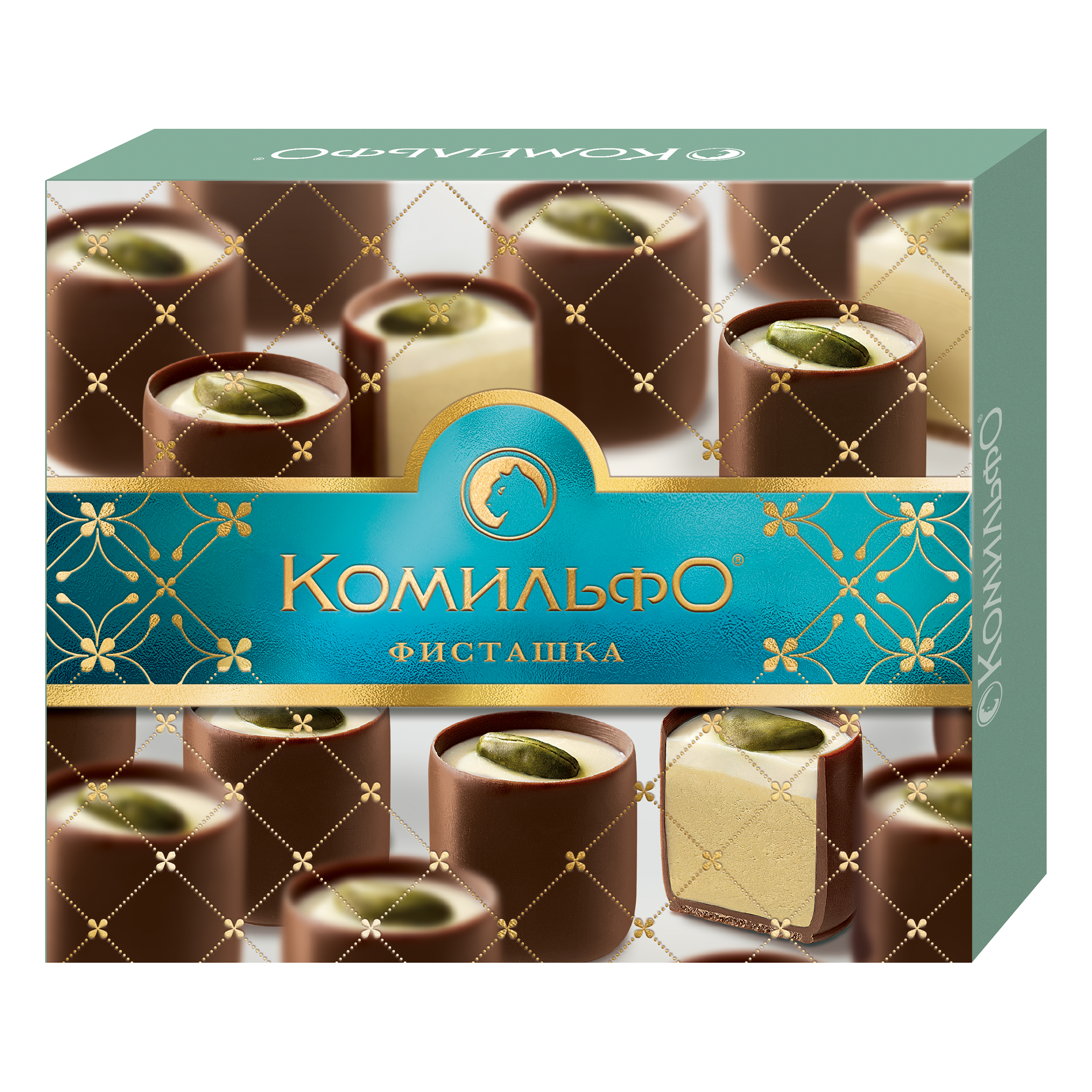 Шоколадные конфеты Komilfo с Фисташкой, 2 шт по 232 г