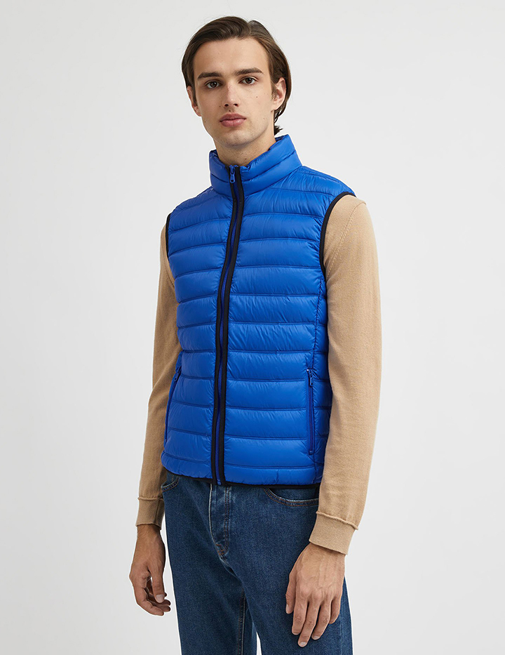 фото Утепленный жилет мужской united colors of benetton 21a_2ba25g1w8 синий m