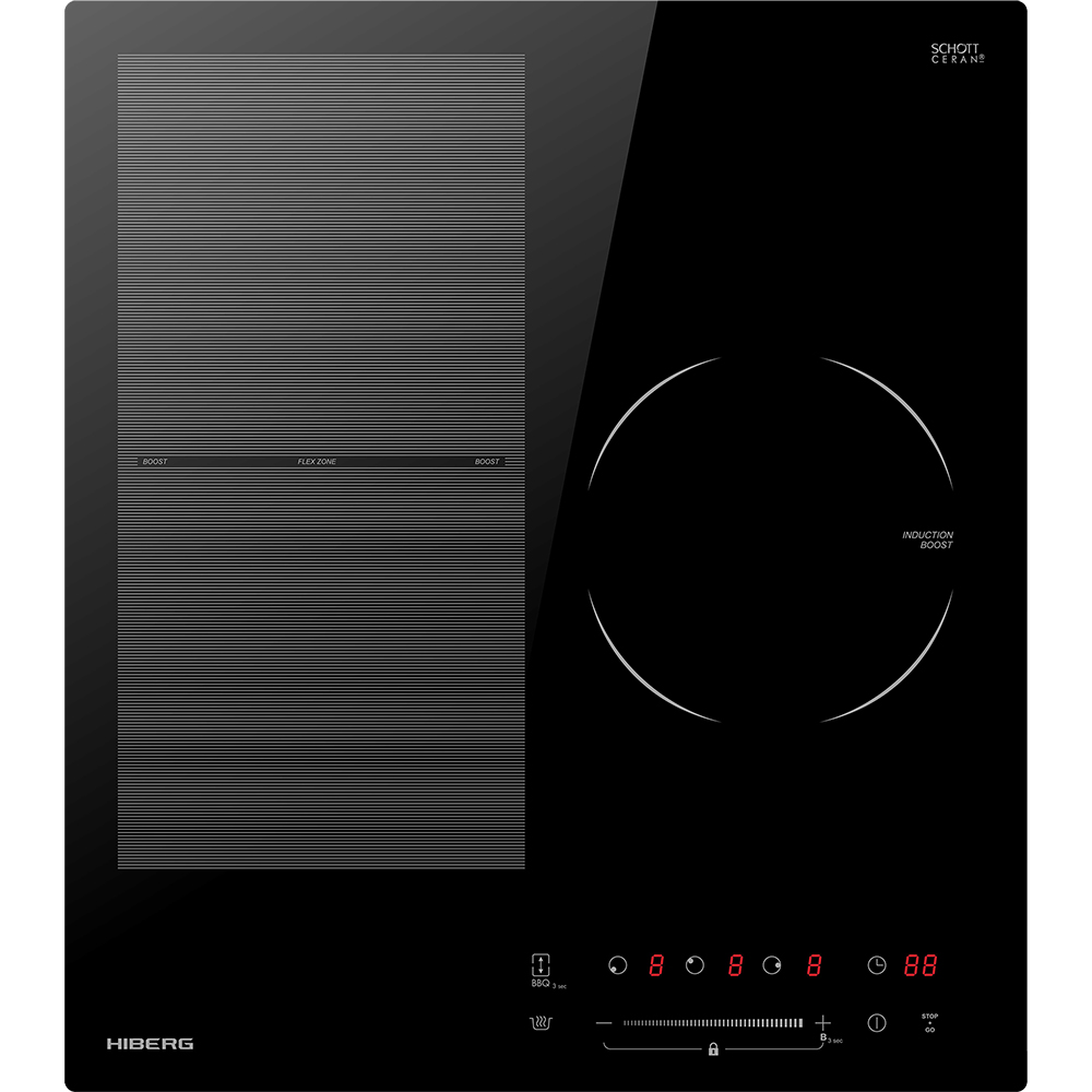 Встраиваемая варочная панель индукционная Hiberg i-MS 4539 B черный