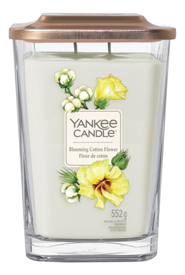 фото Ароматическая свеча yankee candle blooming cotton flower свеча 552г