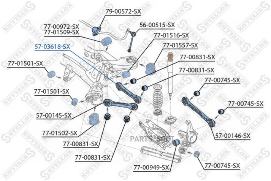 

Рычаг подвески Stellox 5703618SX