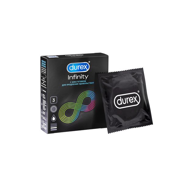 Купить Презервативы Durex Infinity с анестетиком 3 шт.
