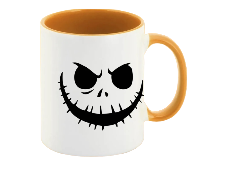 

Кружка CoolPodarok Halloween Джек ЧБ