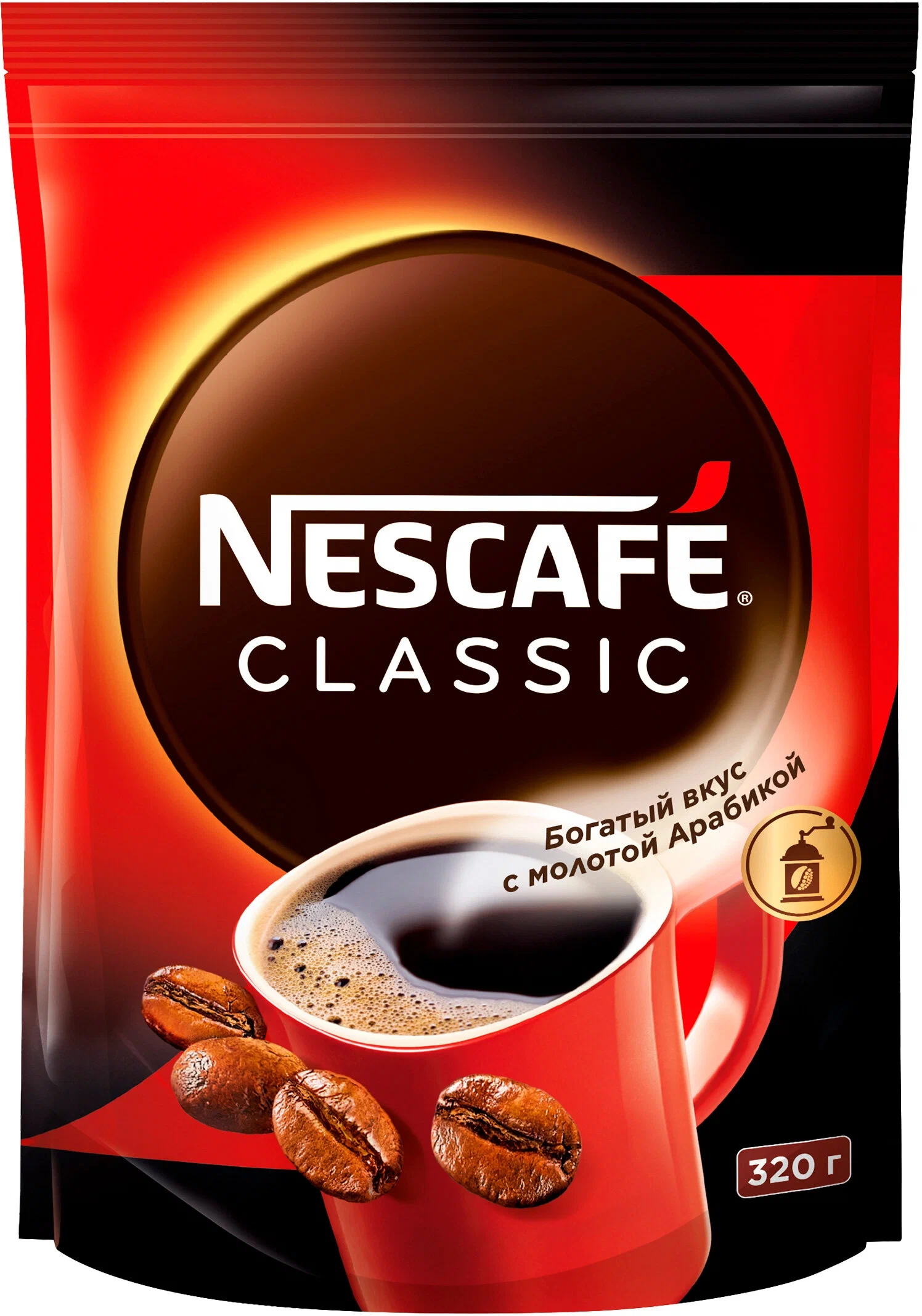 

NESCAFE CLASSIC РАСТВОРИМЫЙ 320 г.