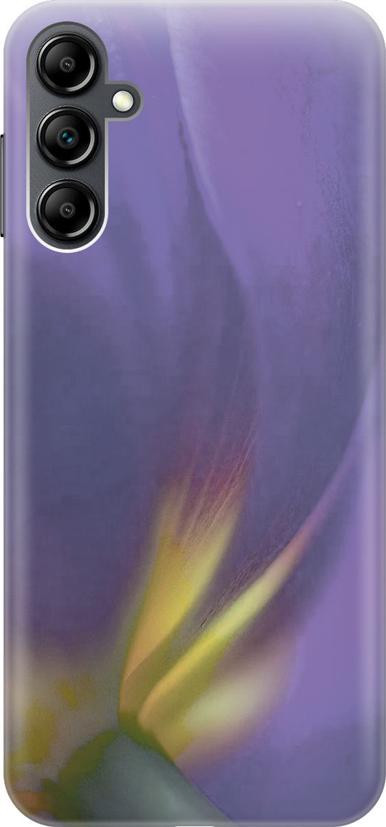 

Силиконовый чехол на Samsung Galaxy A14 "Фиолетовая фиалка", Желтый;фиолетовый, 158798