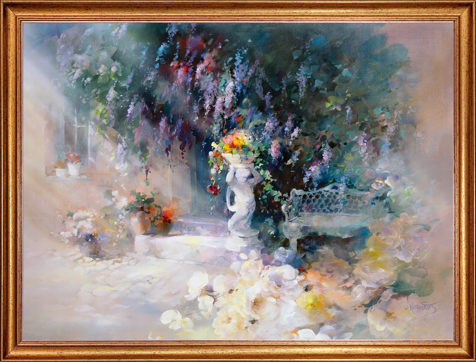 фото Картина на холсте, орнамент, 80х60 см., willem haenraets, оформлена в багет. арт. хв-х16 русская коллекция