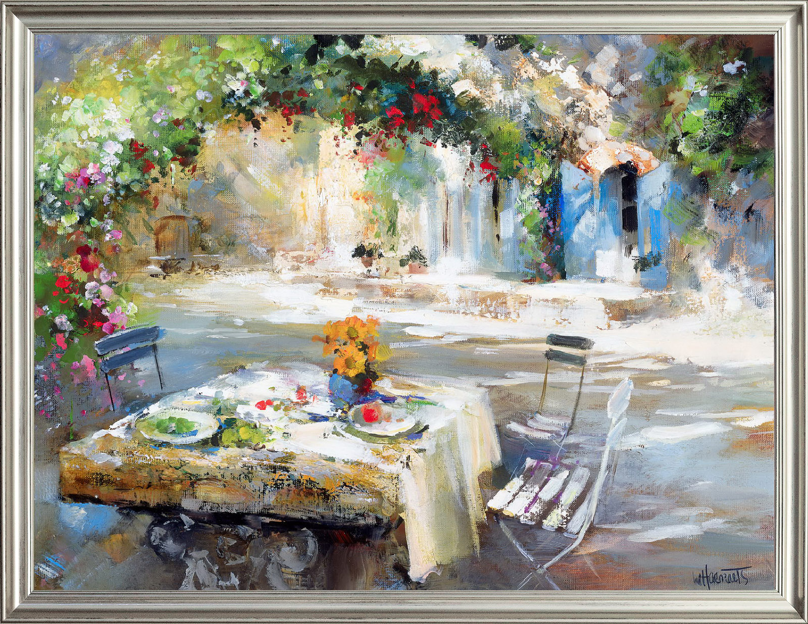 фото Картина на холсте наш сад в цвету 80х60 см. willem haenraets арт. хв-х27 русская коллекция