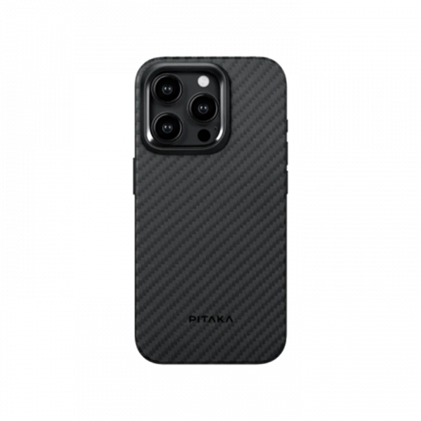 Чехол Pitaka MagEZ Case 4 для iPhone 15 Pro 1500D Black/Grey Twill (KI1501PP)