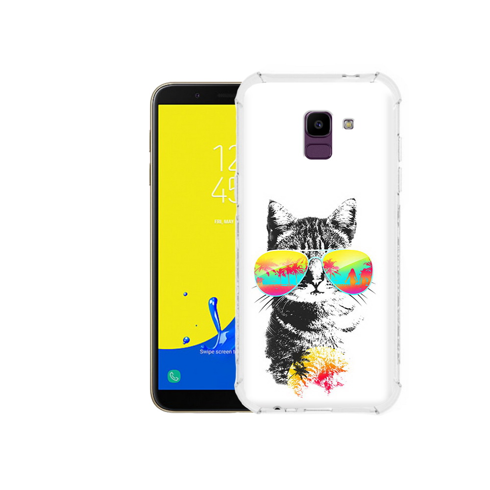 

Чехол MyPads Tocco для Samsung Galaxy J6 (2018) крутой кот, Прозрачный, Tocco