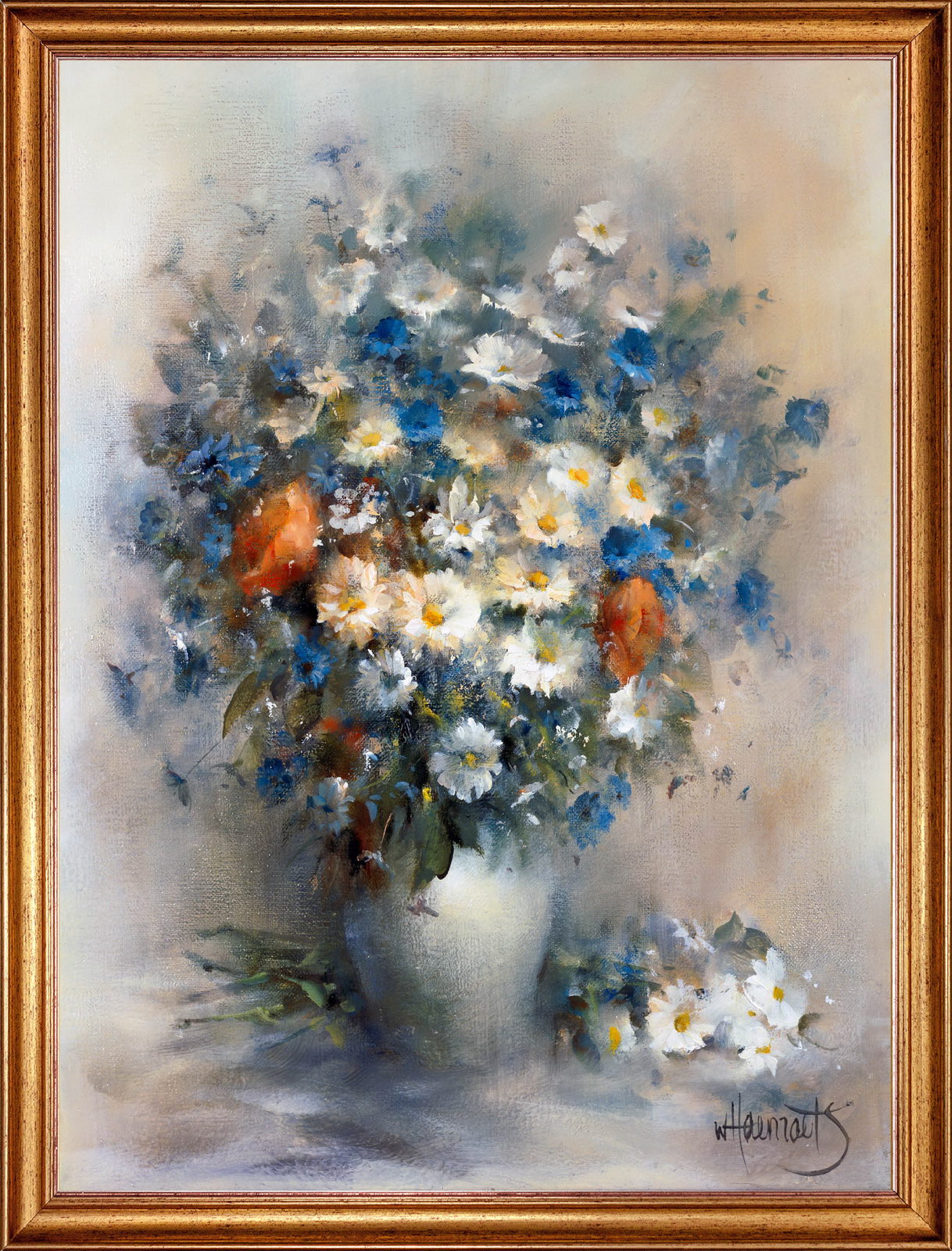 

Картина на холсте Букет цветов 80х60 см. Willem Haenraets. Арт. ХВ-х38