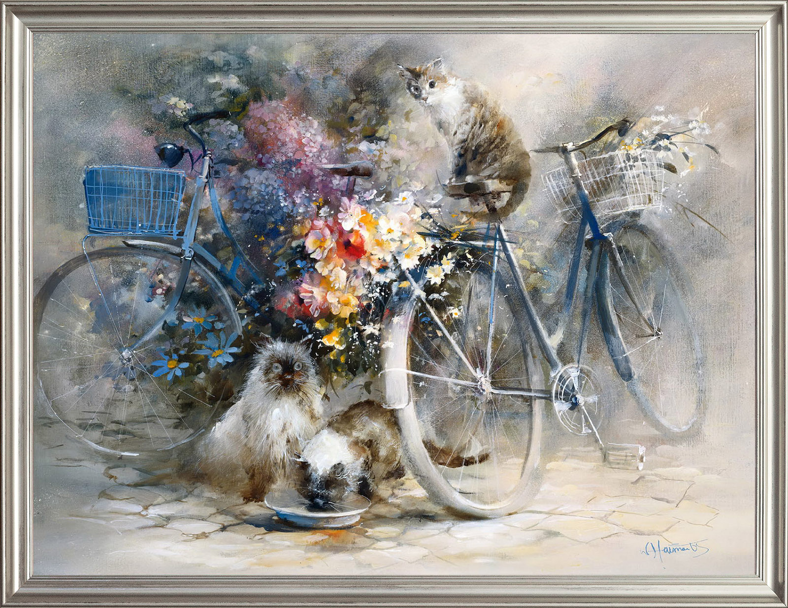 

Картина на холсте Велопрогулка 80х60 см. Willem Haenraets. Арт. ХВ-х50