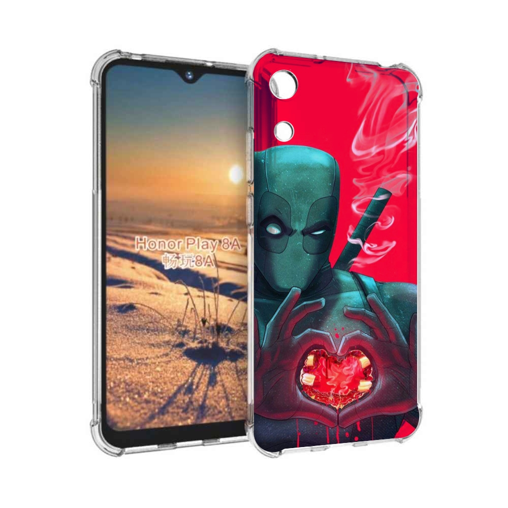 

Чехол бампер MyPads дедпул-в-сердце для Honor 8A, Прозрачный, Tocco
