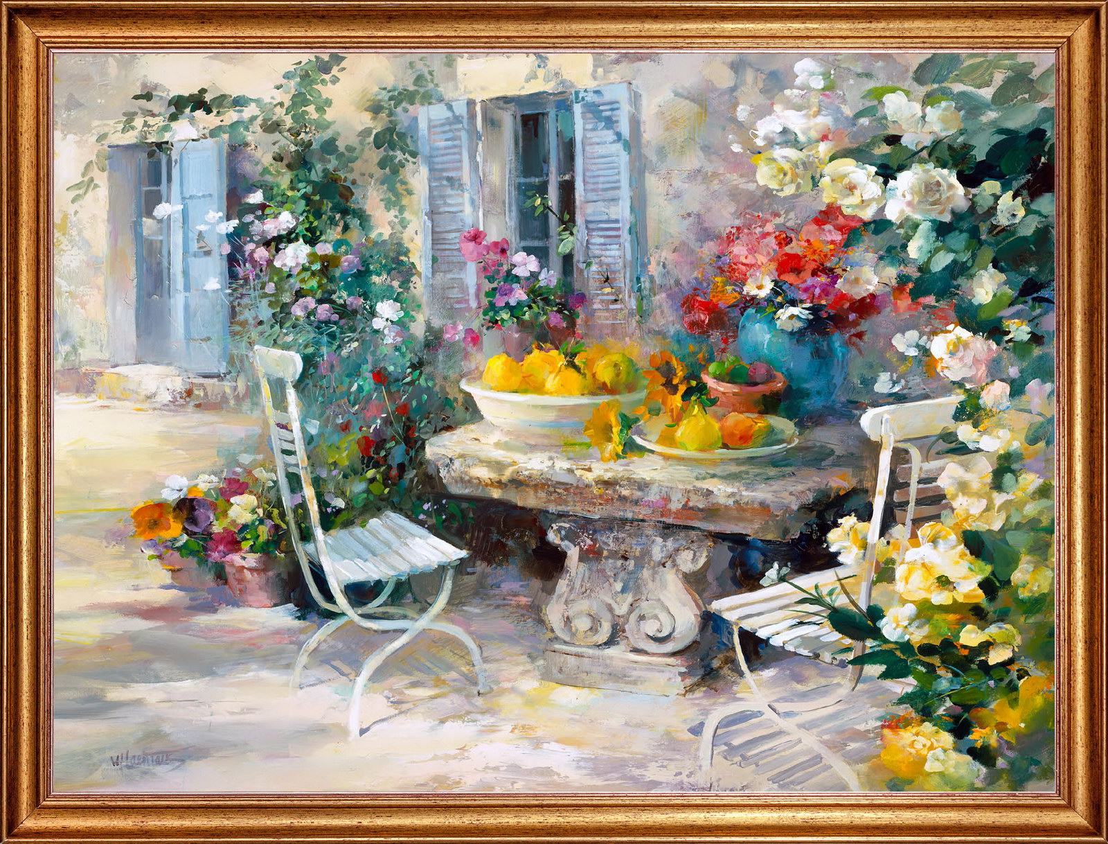 фото Картина на холсте, идиллия, 80х60 см., willem haenraets. оформлена в багет, арт. хв-х63 русская коллекция