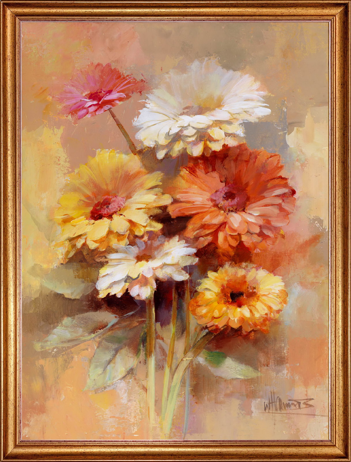 

Картина на холсте Букет цветов 80х60 см. Willem Haenraets. Арт. ХВ-х70