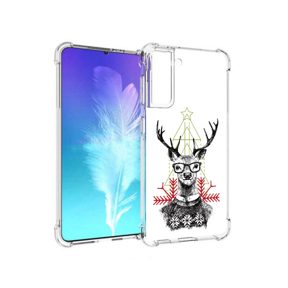 

Чехол MyPads Tocco для Samsung Galaxy S21 умный олень (PT157088.510.652), Прозрачный, Tocco