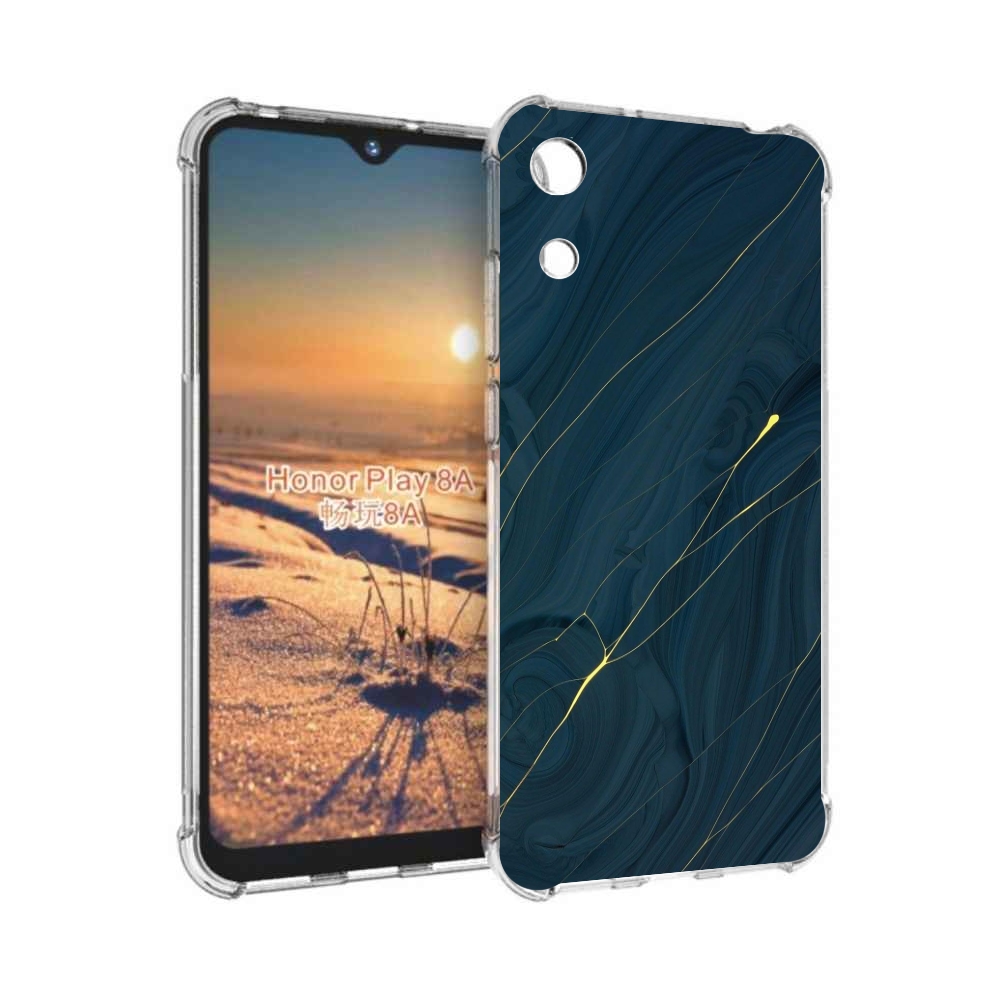 

Чехол бампер MyPads дерево с золотыми трещинами для Honor 8A, Прозрачный, Tocco