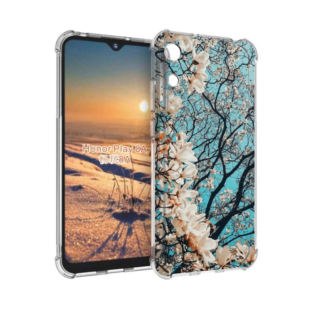 

Чехол бампер MyPads дерево-с-цветочками для Honor 8A, Прозрачный, Tocco