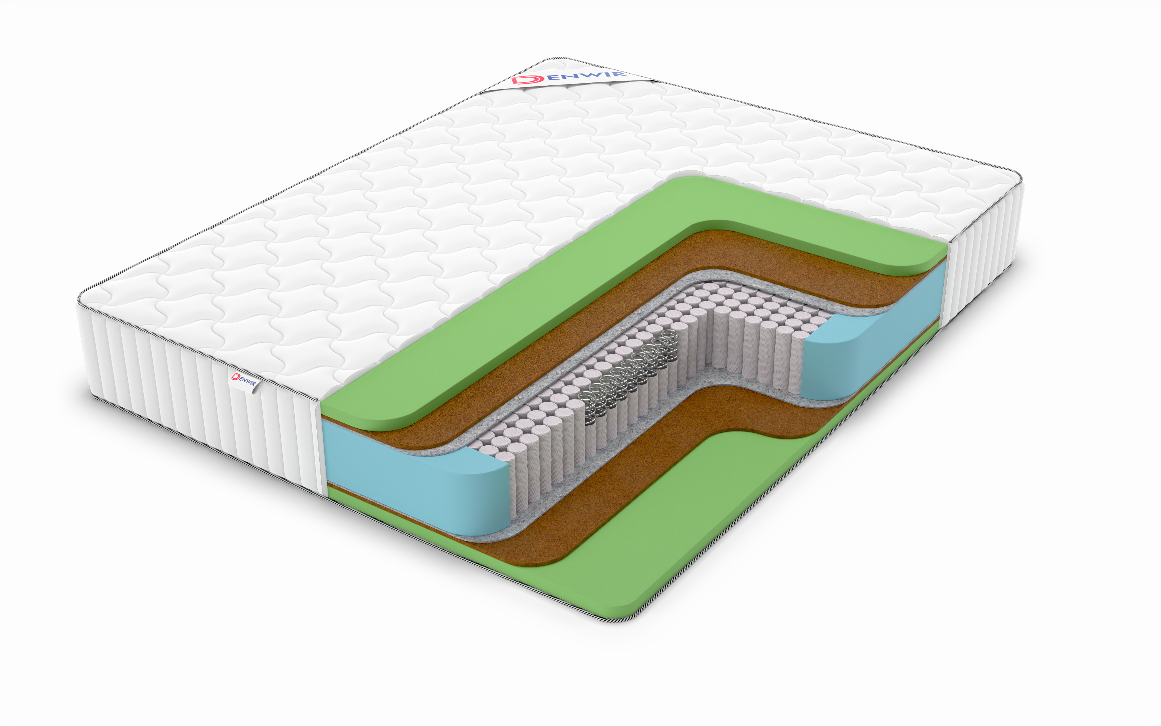 

Матрас пружинный DENWIR CLASSIC MIDDLE FOAM S1000 /chstmat_CMFS1000_1_155x200, Белый, CLASSIC MIDDLE FOAM S1000